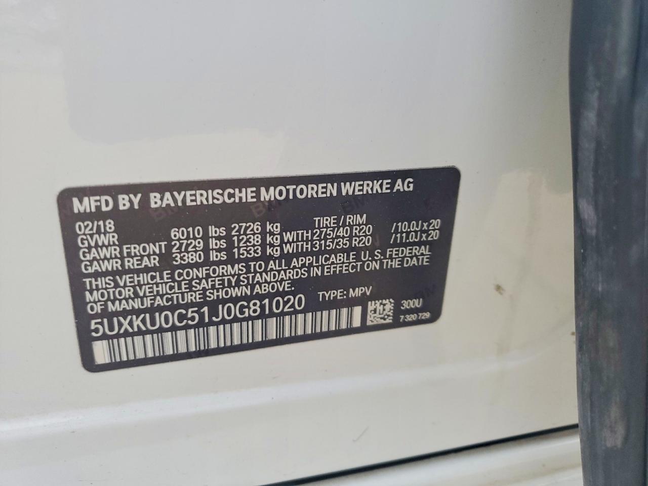 2018 BMW X6 Sdrive35I - zdjęcie 12