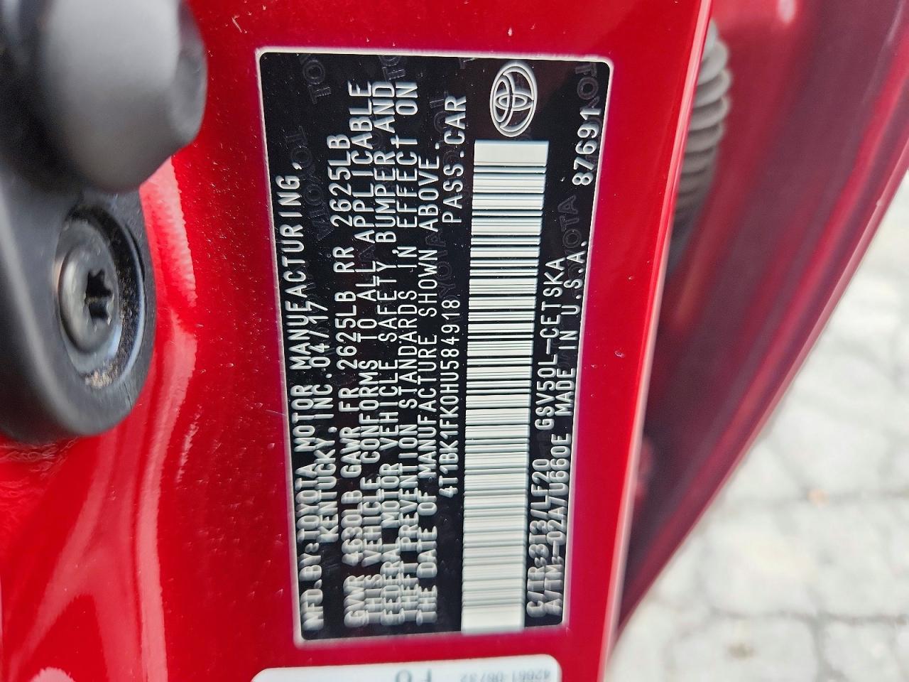 2017 Toyota Camry Xse V6 - zdjęcie 12