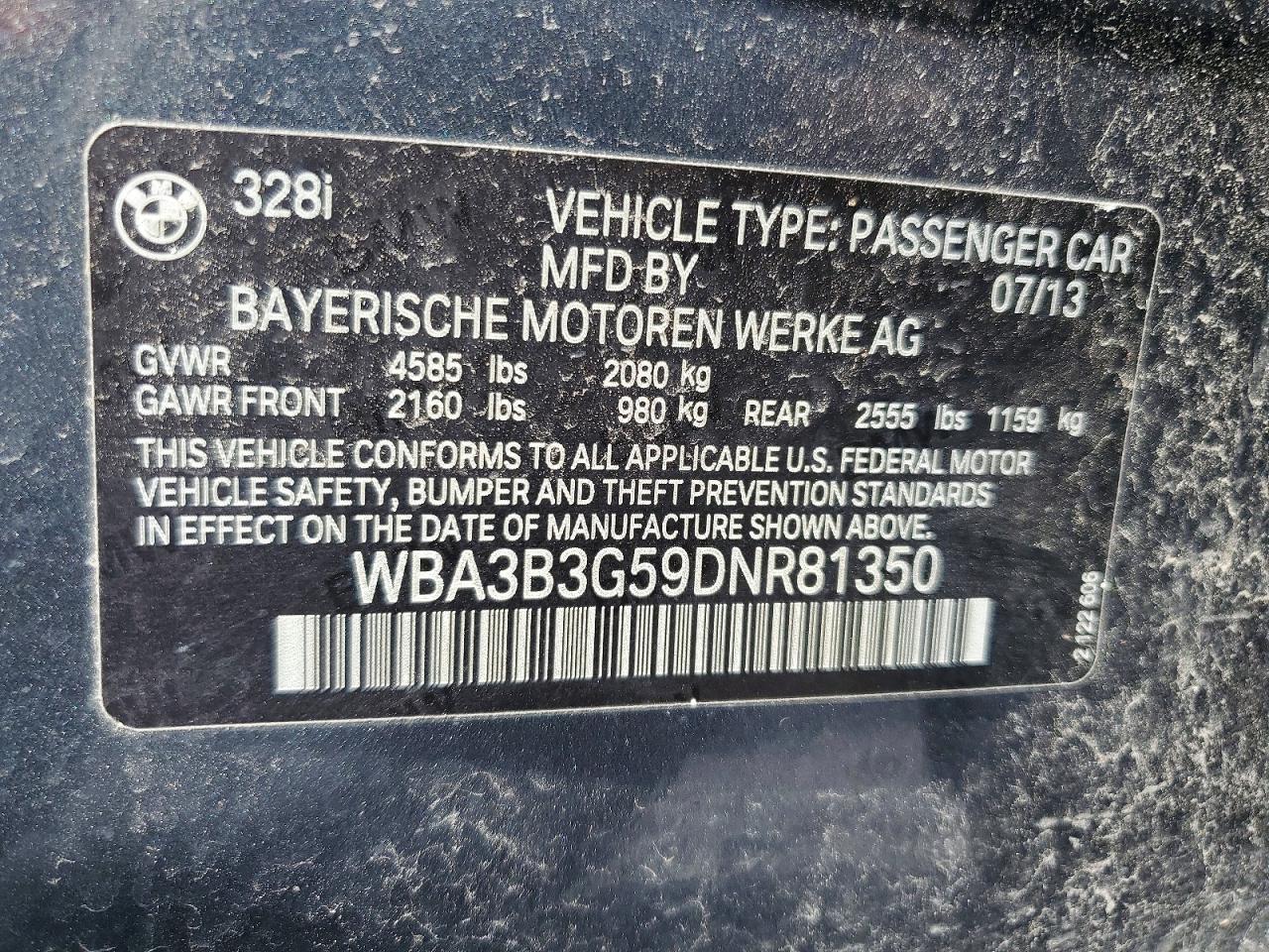 2013 BMW 328 Xi - zdjęcie 12