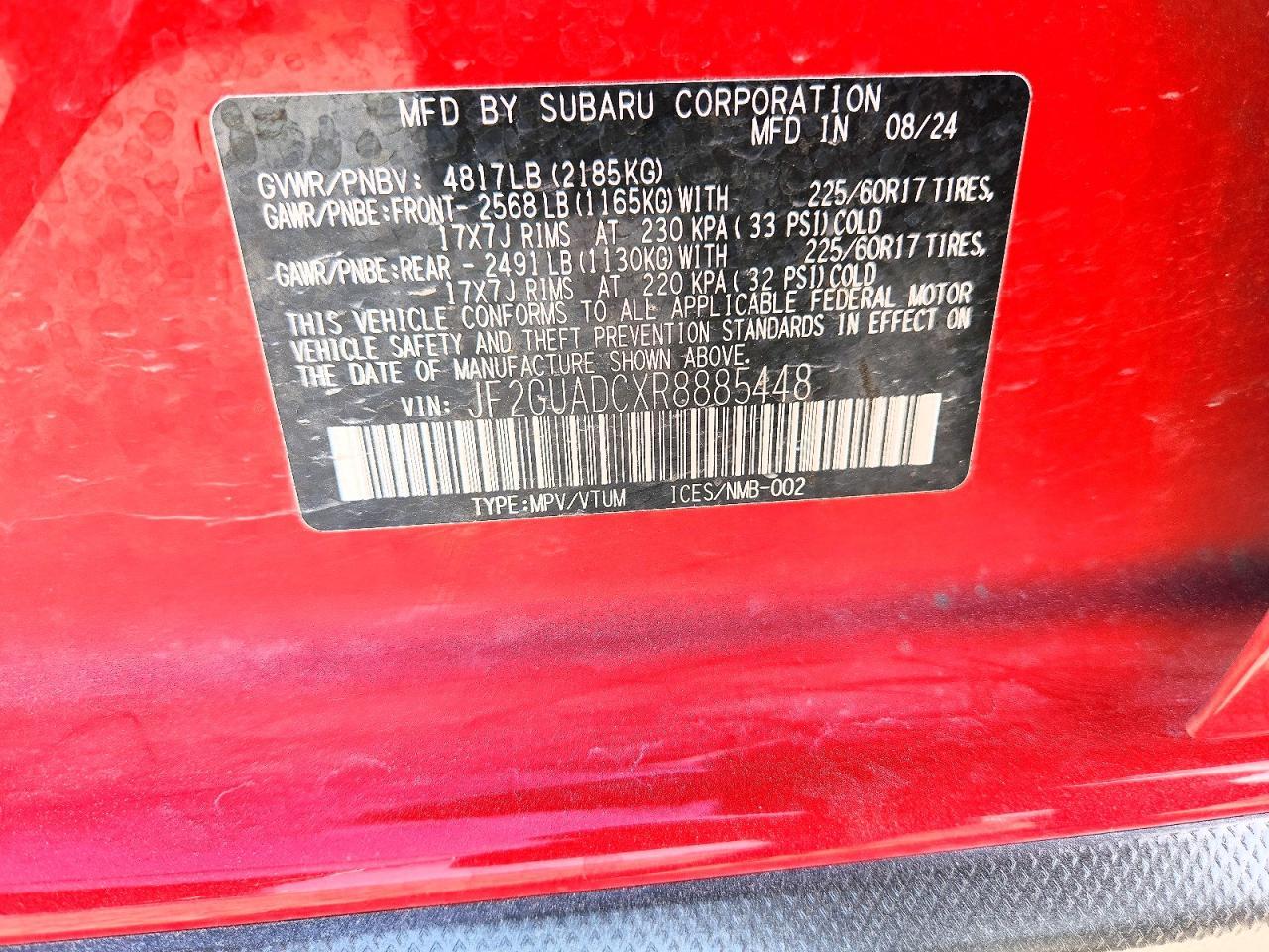 2024 Subaru Crosstrek Premium - zdjęcie 12