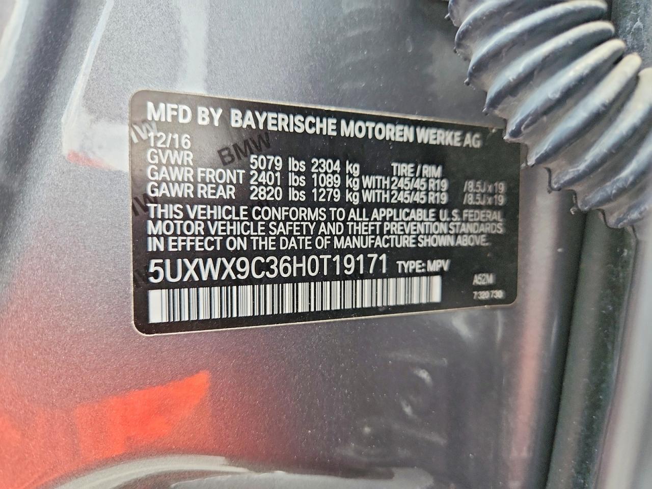 2017 BMW X3 xDrive28I - zdjęcie 13