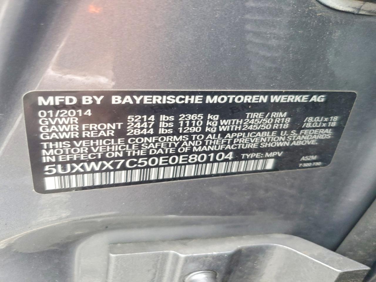 2014 BMW X3 xDrive35I - zdjęcie 13