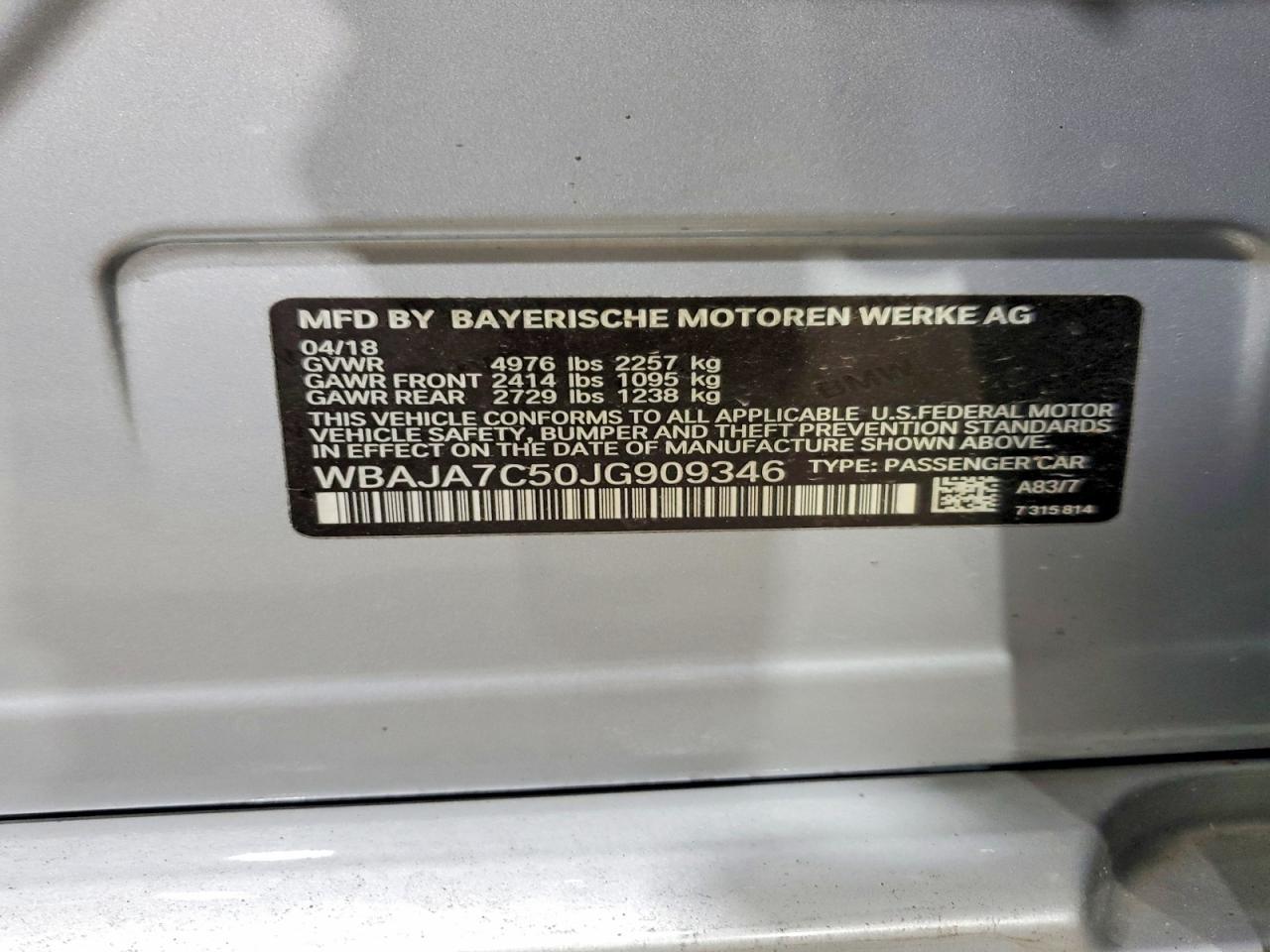 2018 BMW Seria 5 530i - zdjęcie 13