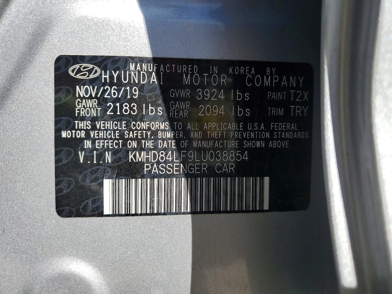 2020 Hyundai Elantra Sel - zdjęcie 12