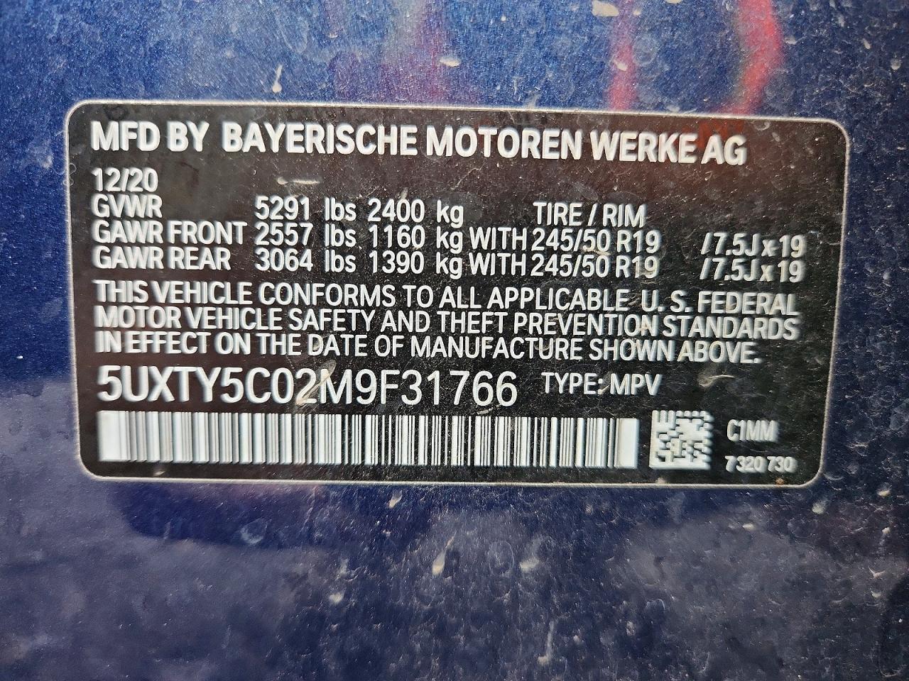2021 BMW X3 xDrive30I - zdjęcie 14