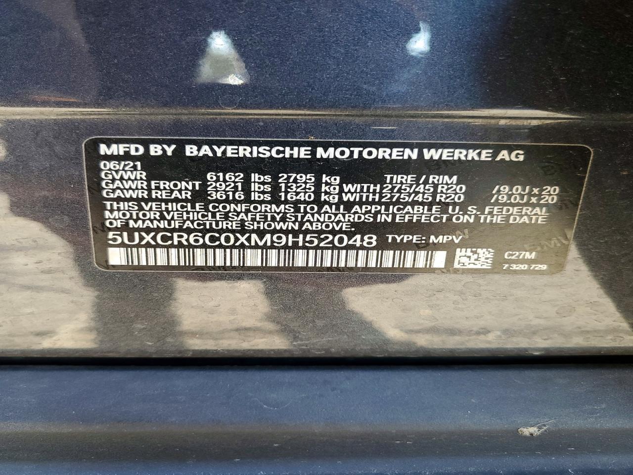 2021 BMW X5 xDrive40I - zdjęcie 12