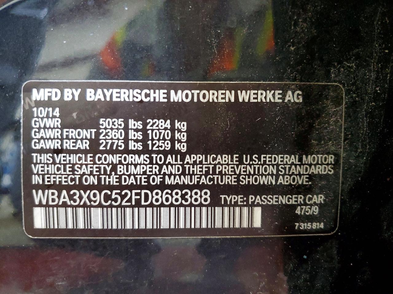 2015 BMW 335 Xigt - zdjęcie 13