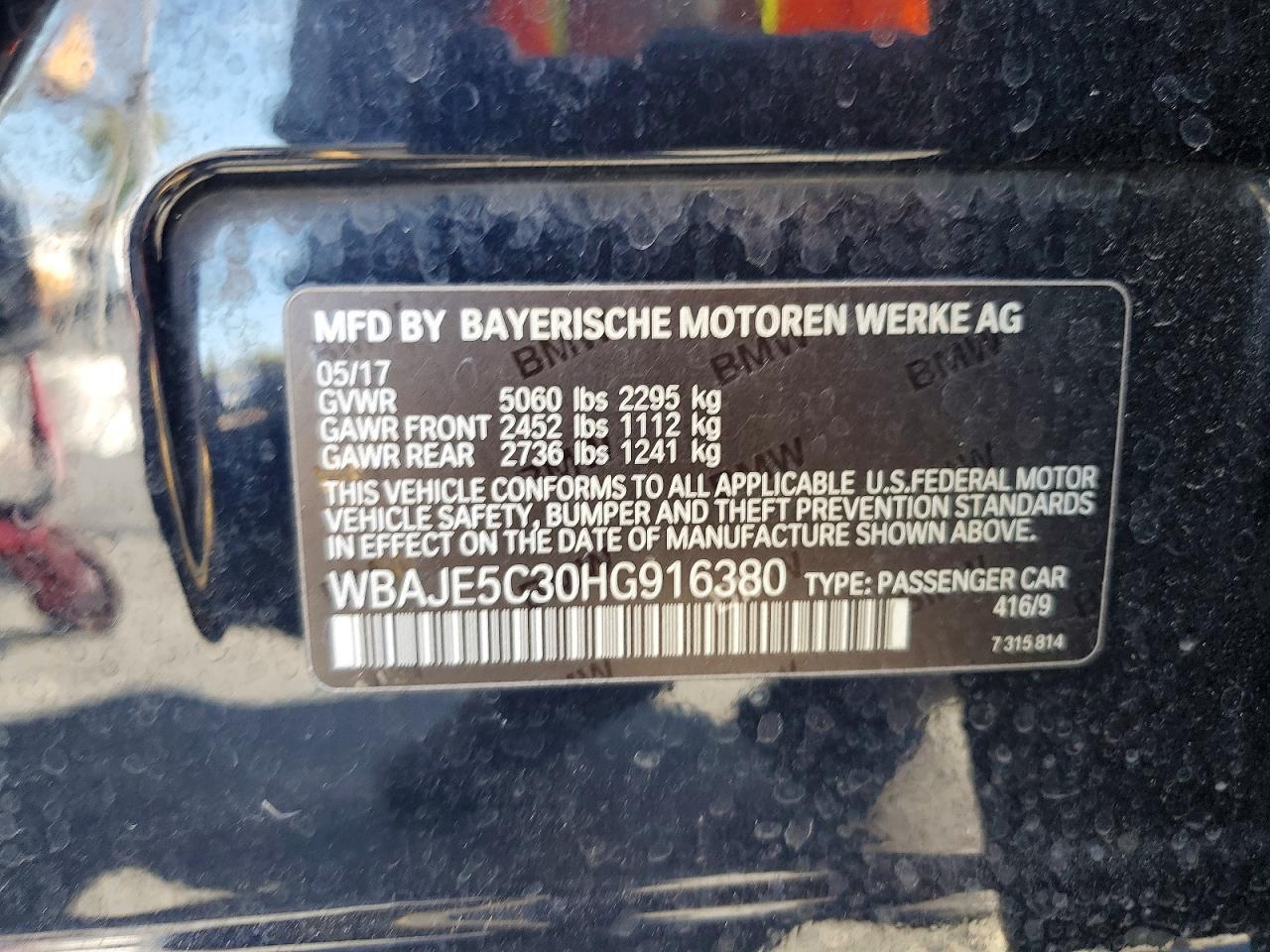 2017 BMW 540 I - zdjęcie 12