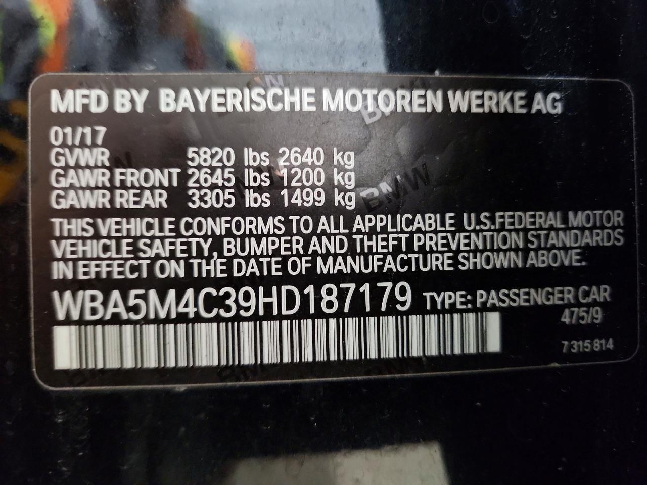 2017 BMW 535 Xigt - zdjęcie 12