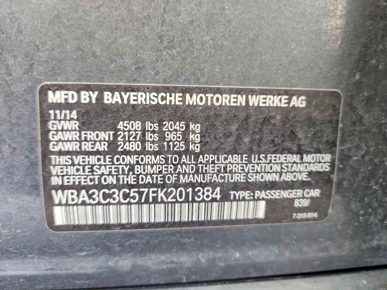 2015 BMW 320 I xDrive - zdjęcie 12