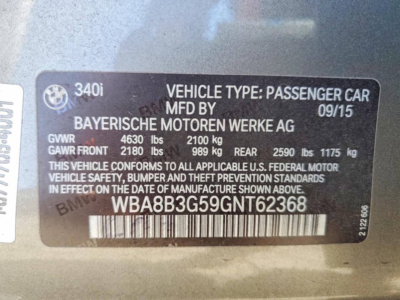 2016 BMW 340 I - zdjęcie 13