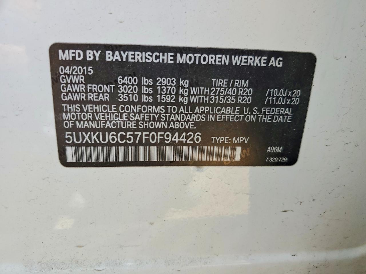 2015 BMW X6 xDrive50I - zdjęcie 13