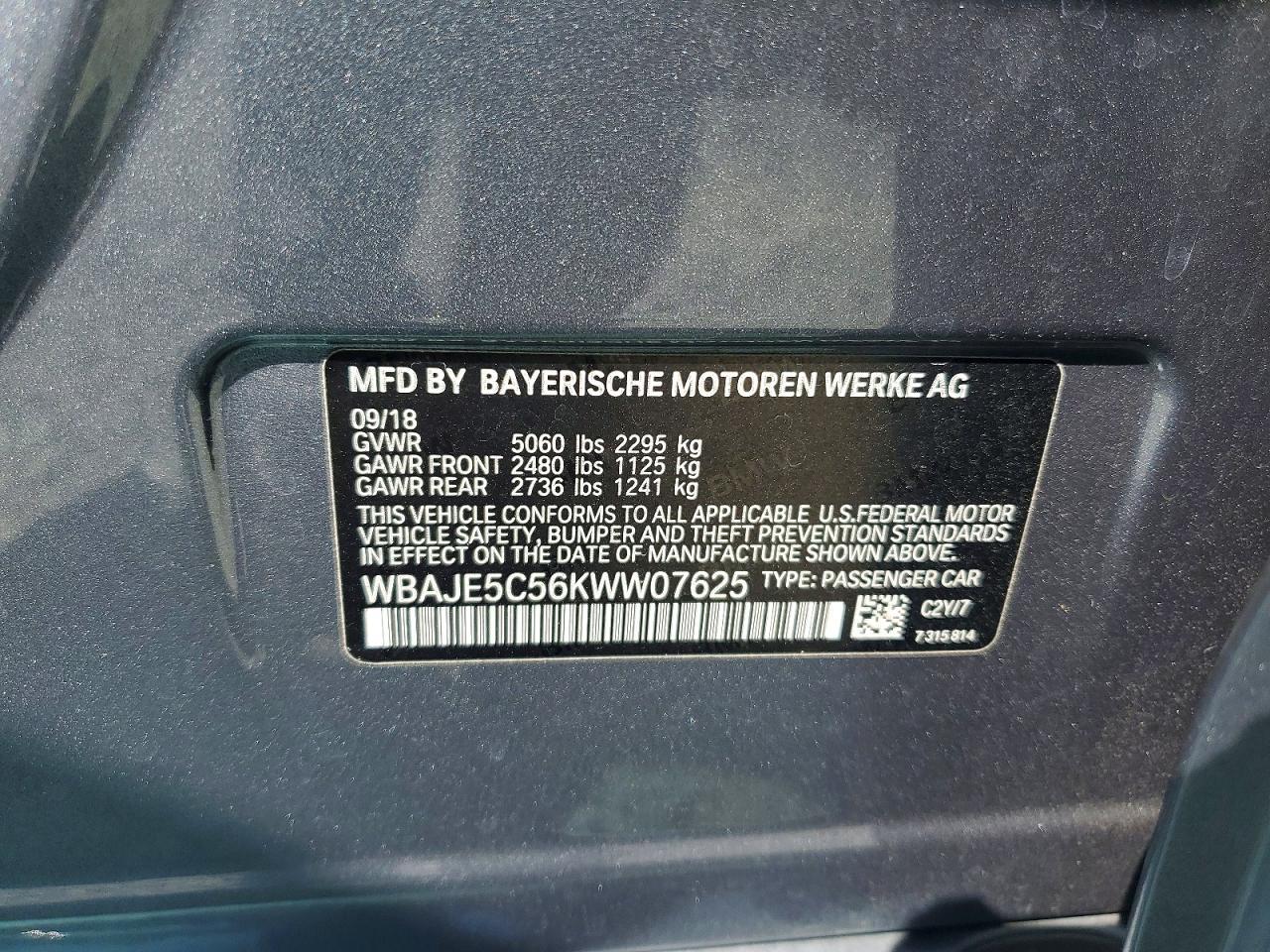 2019 BMW 540 I - zdjęcie 12