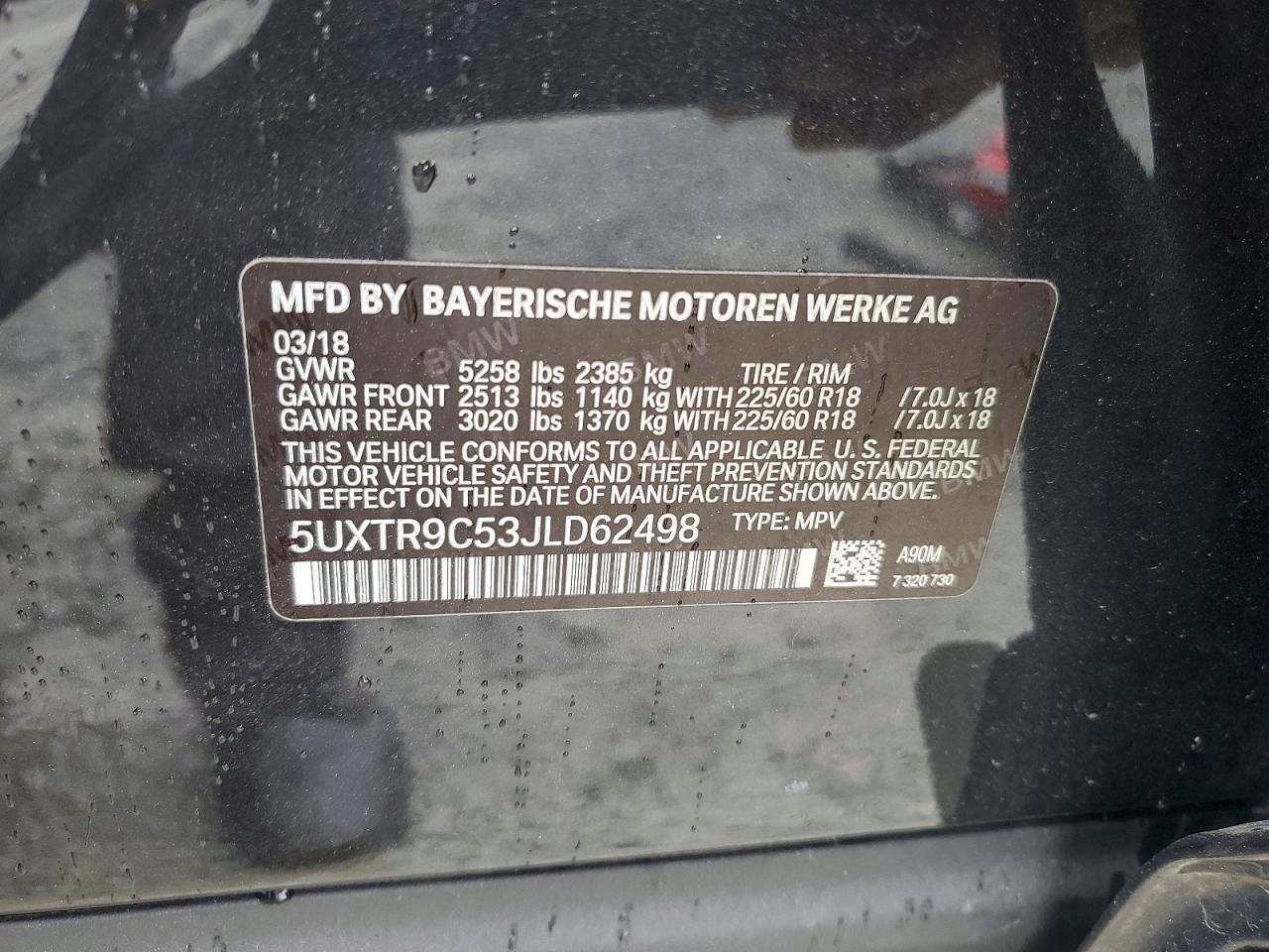 2018 BMW X3 xDrive30I - zdjęcie 14