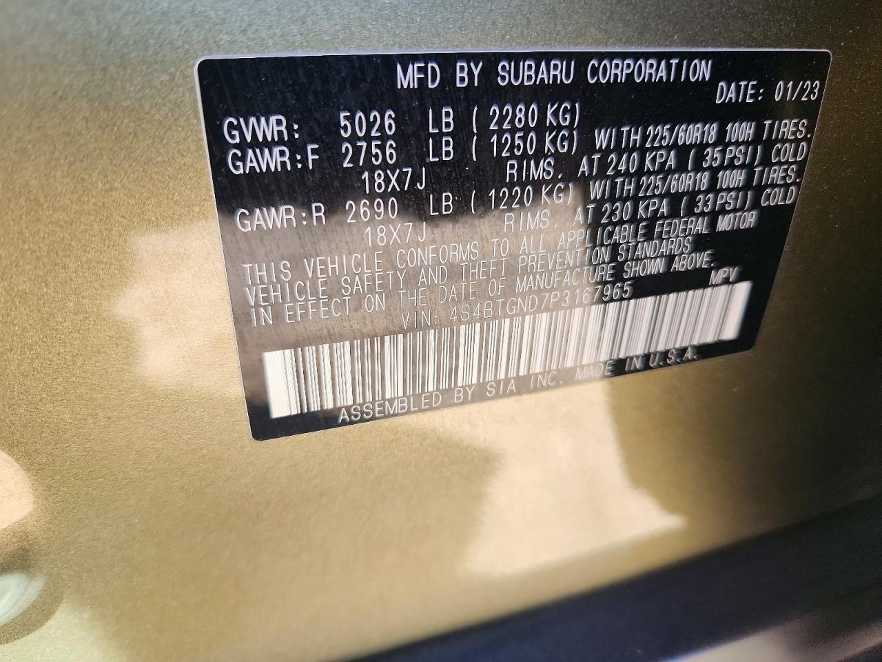 2023 Subaru Outback Limited Xt - zdjęcie 14
