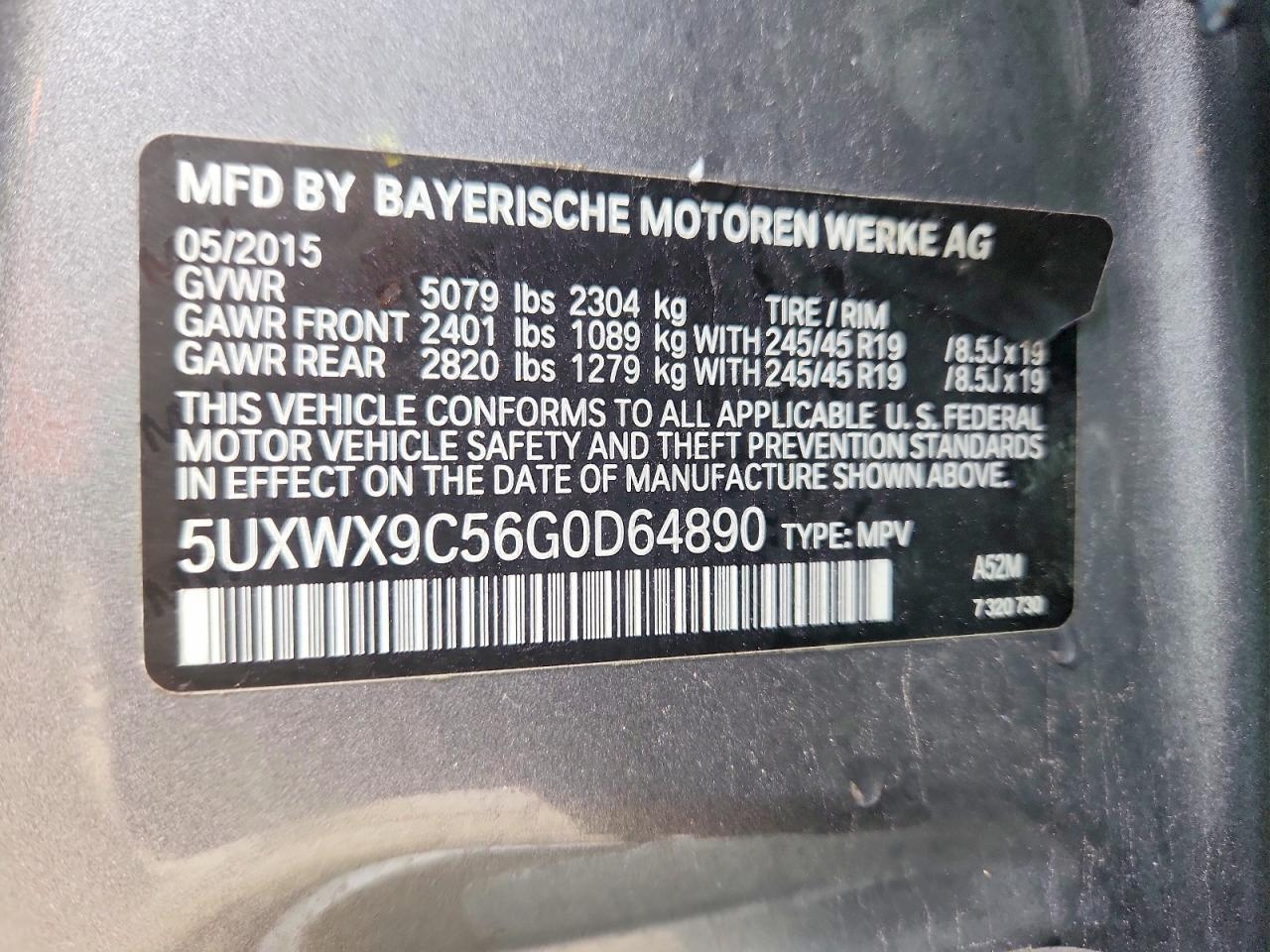 2016 BMW X3 xDrive28I - zdjęcie 13