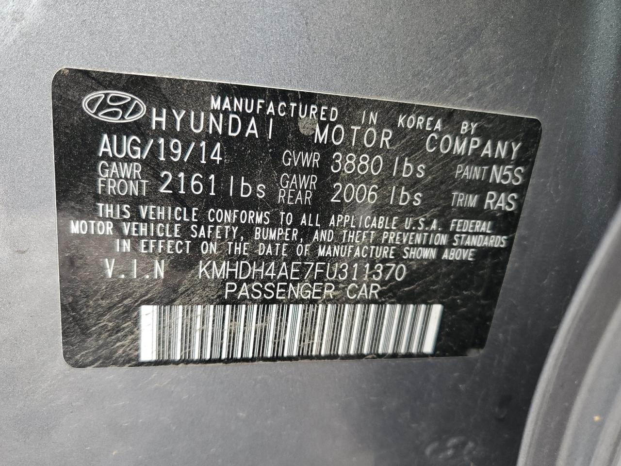 2015 Hyundai Elantra Se - zdjęcie 12