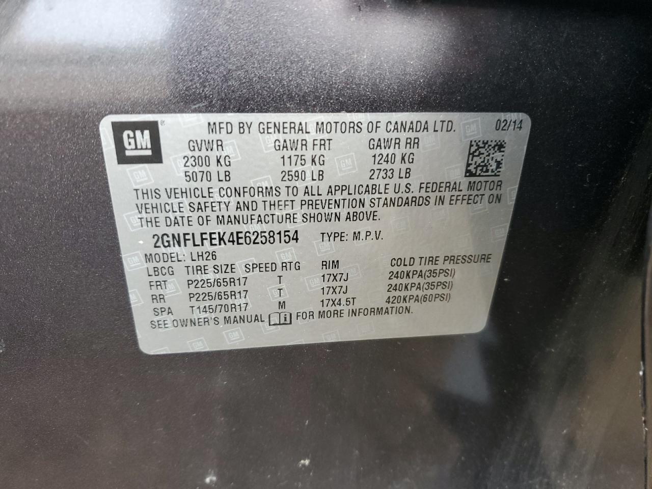 2014 Chevrolet Equinox Lt - zdjęcie 15