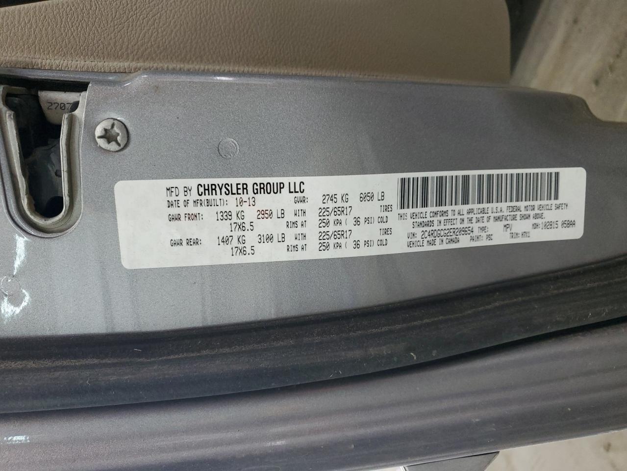 2014 Dodge Grand Caravan Sxt - zdjęcie 14