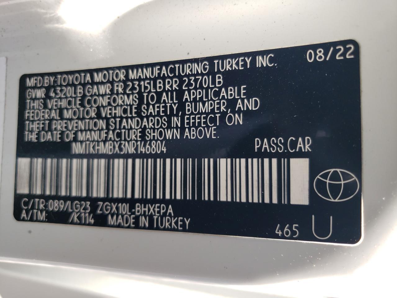 2022 Toyota C-Hr Xle - zdjęcie 14