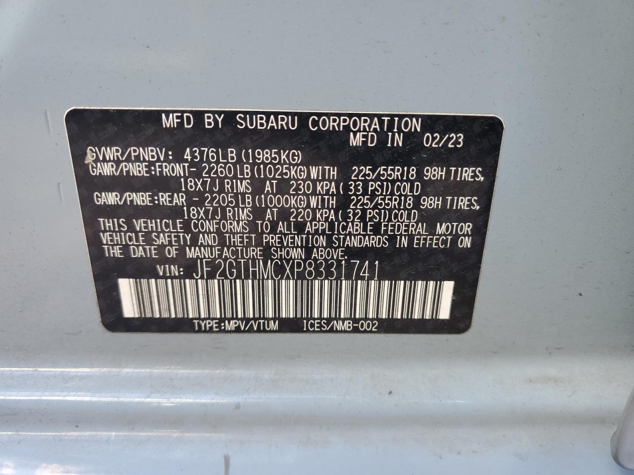 2023 Subaru XV - zdjęcie 12