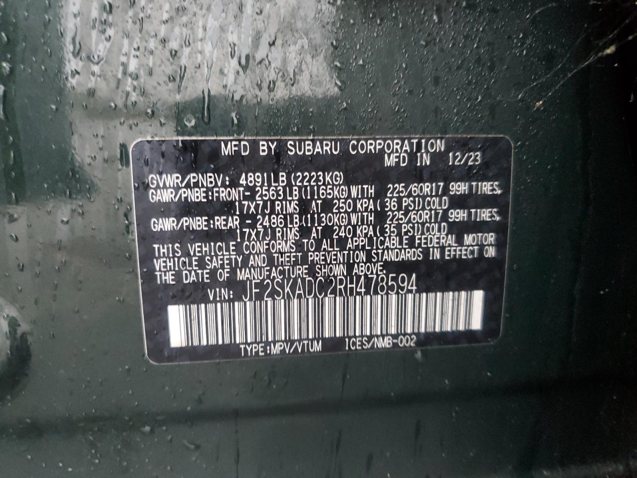 2024 Subaru Forester - zdjęcie 13