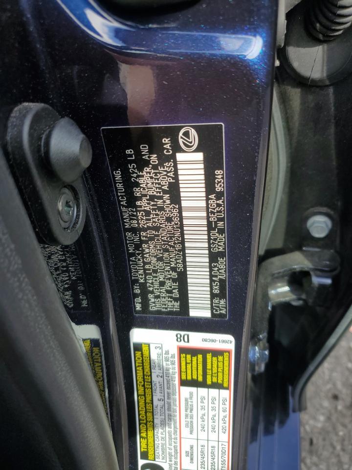 2022 Lexus ES - zdjęcie 13