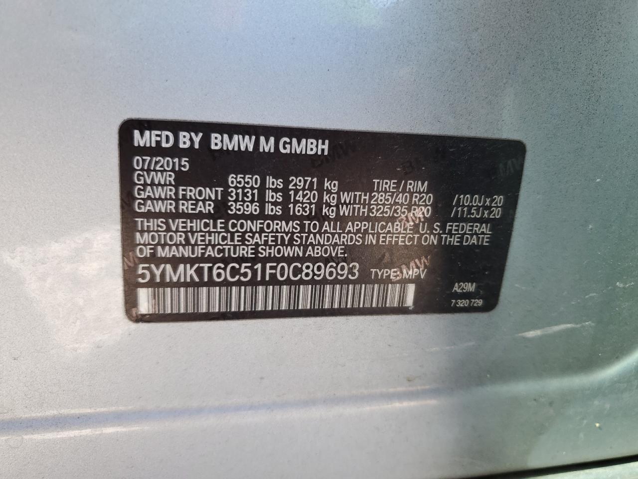 2015 BMW X5 M - zdjęcie 13