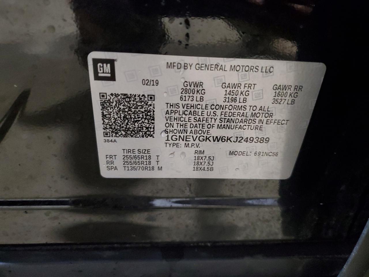 2019 Chevrolet Traverse Lt - zdjęcie 13