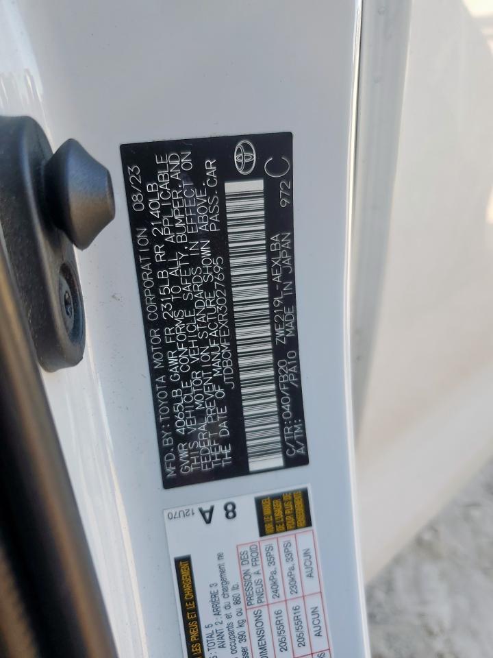2024 Toyota Corolla Le - zdjęcie 12