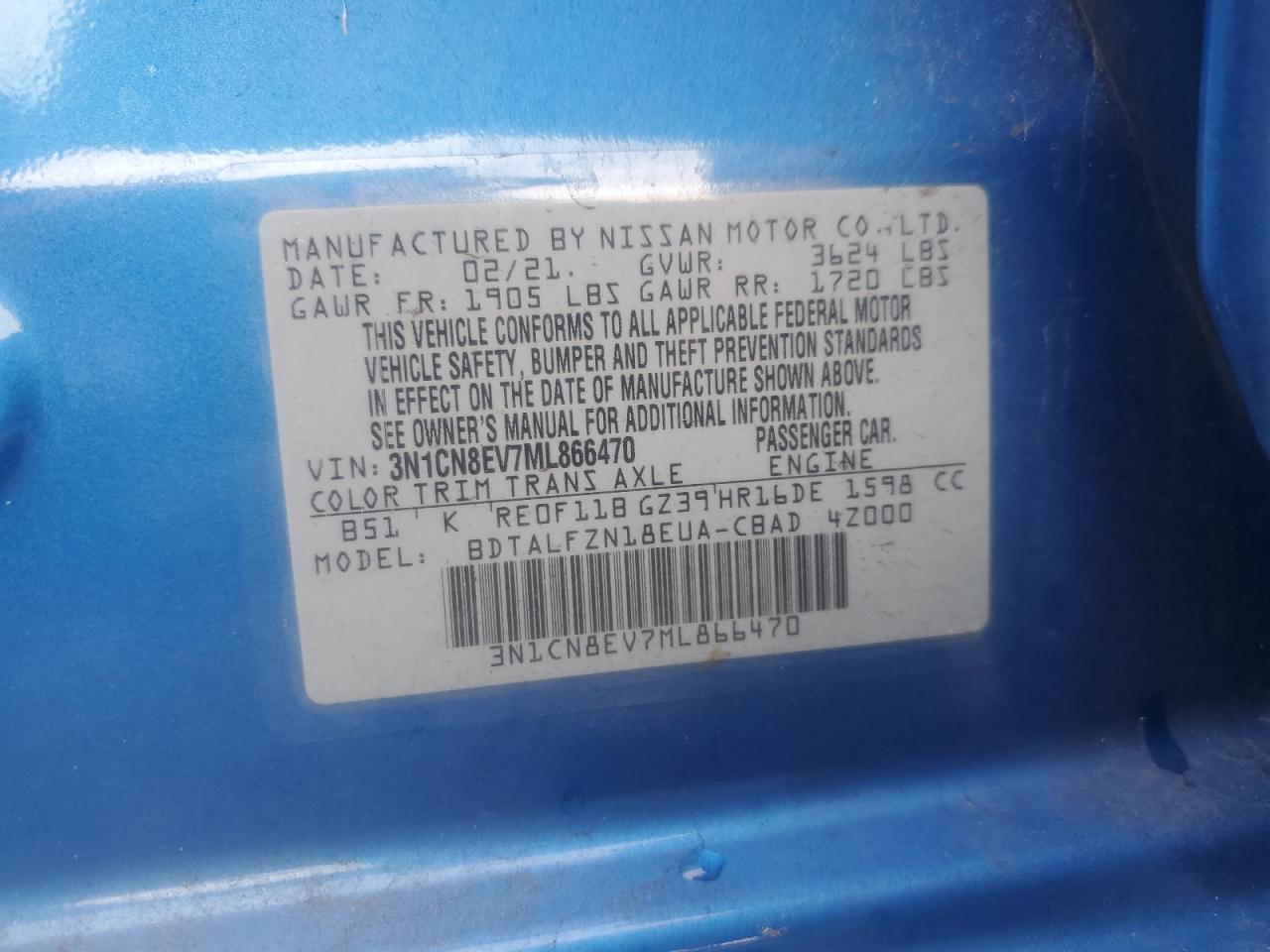 2021 Nissan Versa - zdjęcie 12