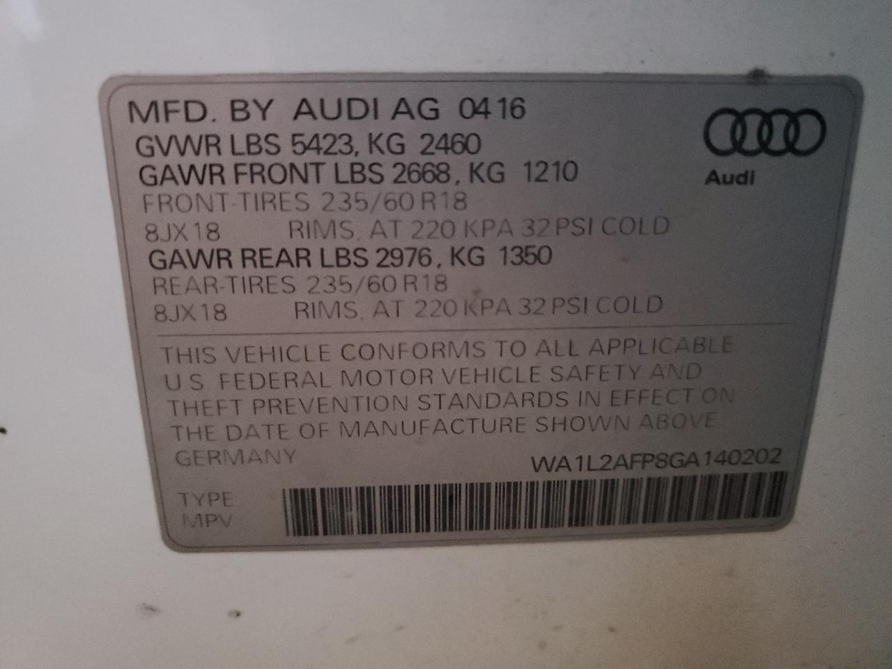 2016 Audi Q5 Premium Plus - zdjęcie 13