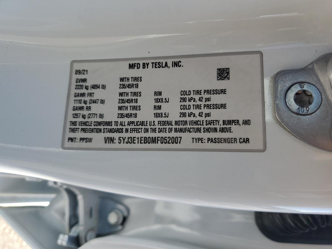 2021 Tesla Model 3 - zdjęcie 12