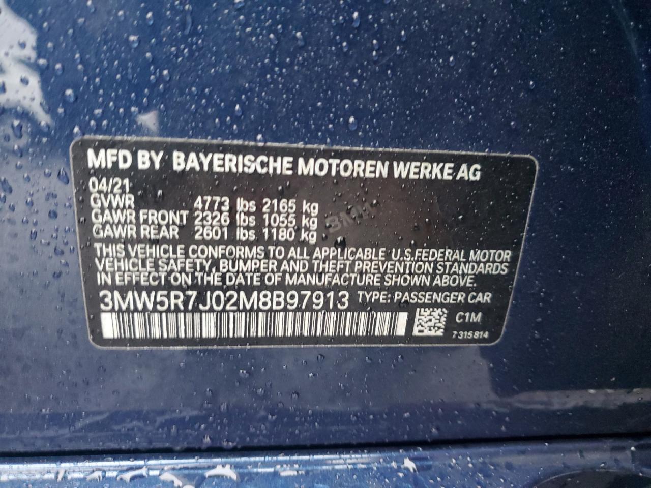2021 BMW Seria 3 - zdjęcie 12