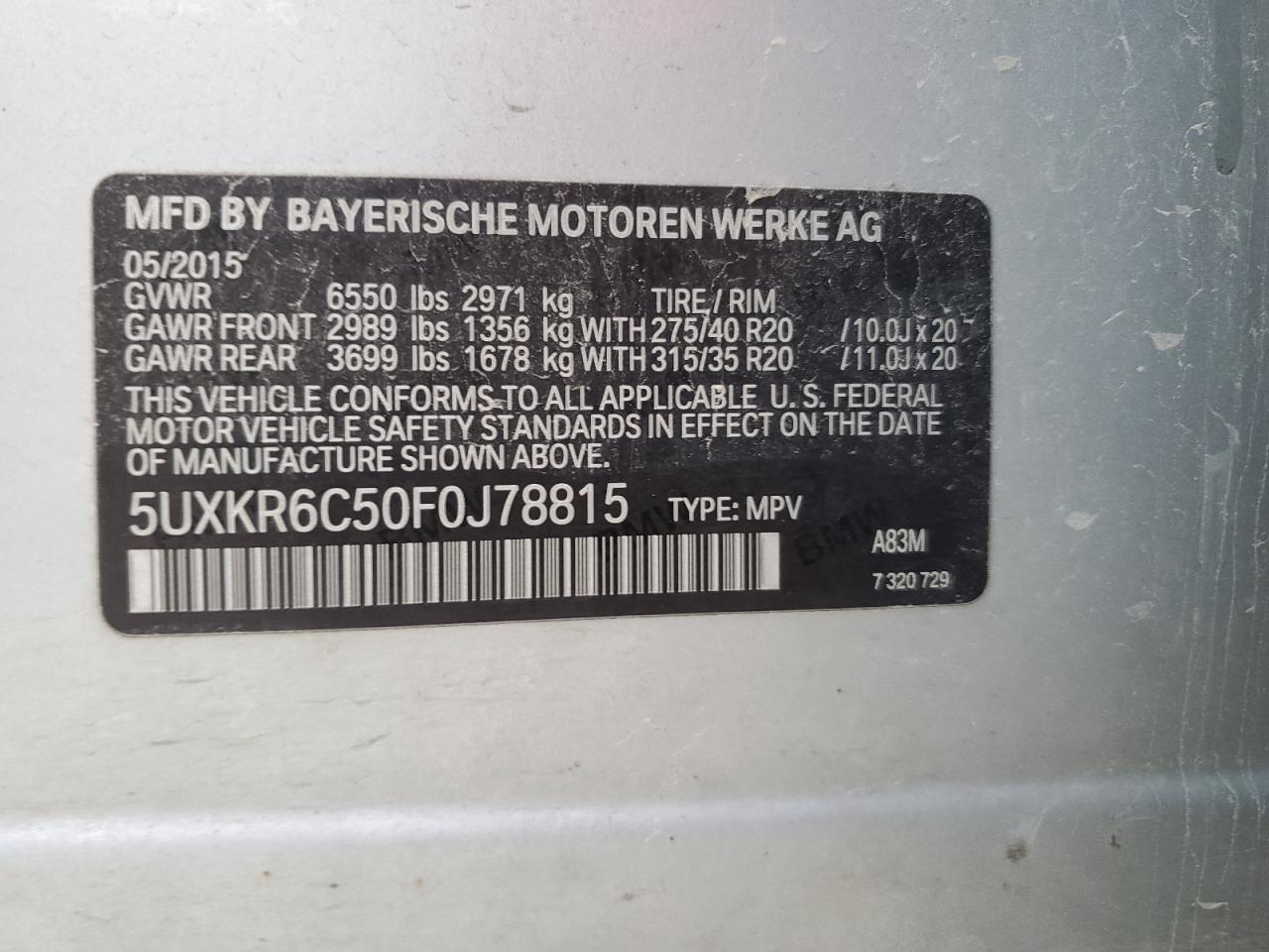 2015 BMW X5 xDrive50I - zdjęcie 13