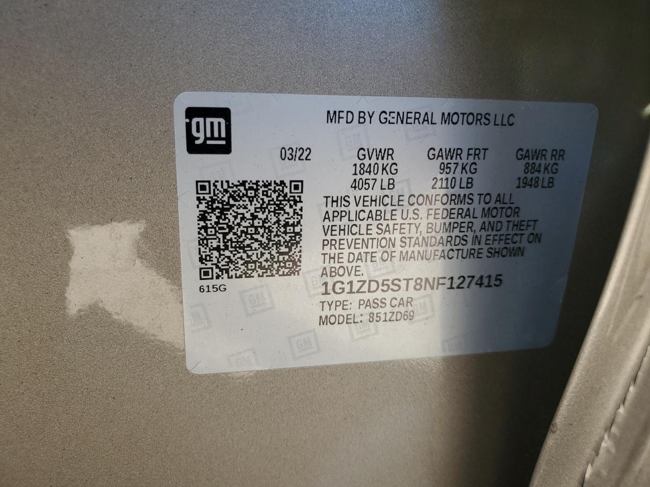 2022 Chevrolet Malibu Lt - zdjęcie 12