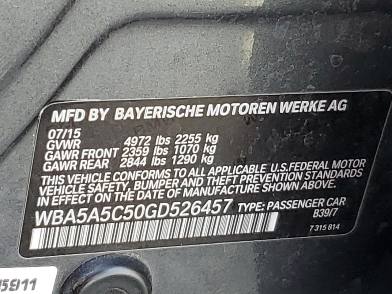 2016 BMW Seria 5 - zdjęcie 12