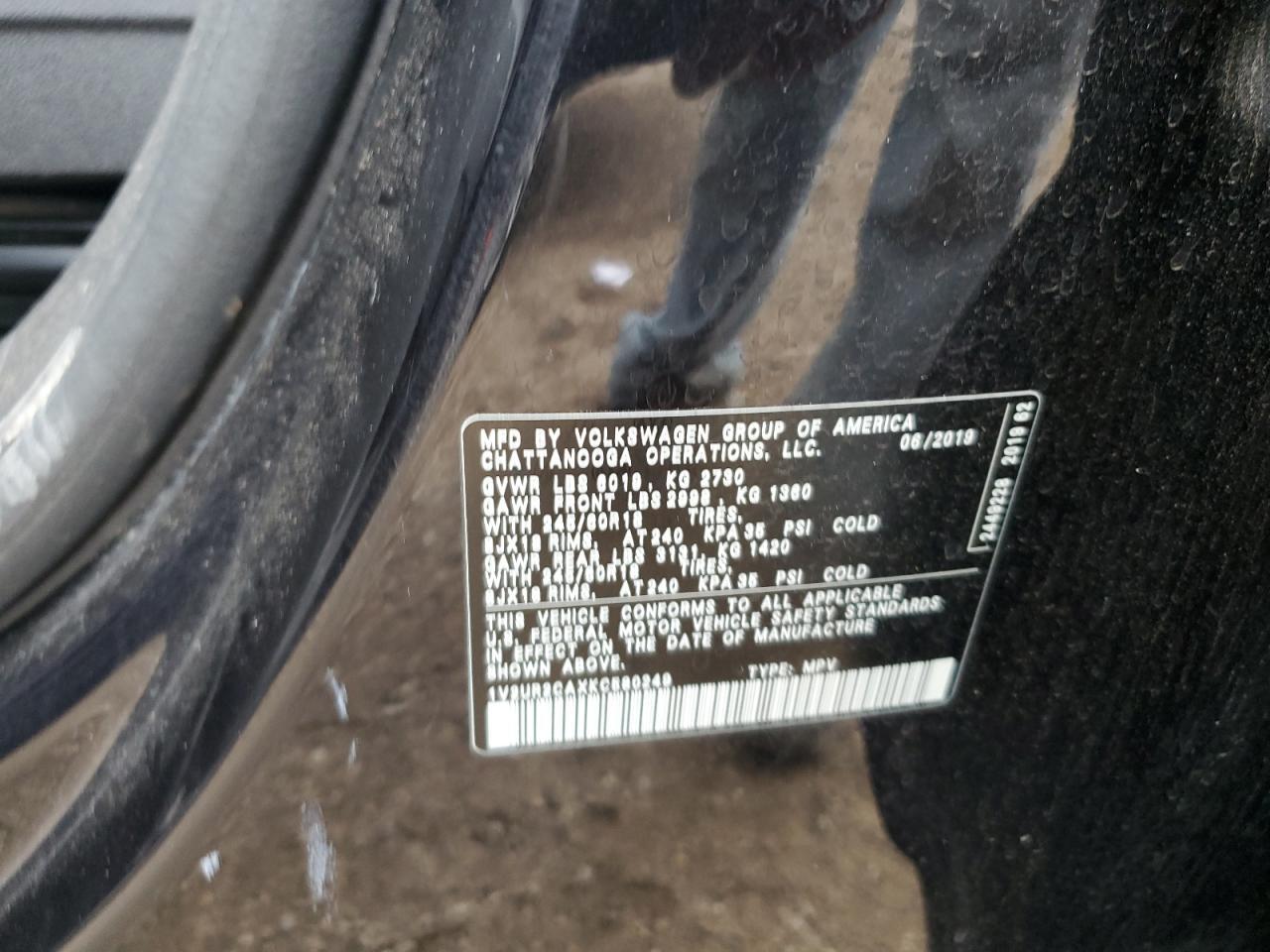 2019 Volkswagen Atlas Se - zdjęcie 12