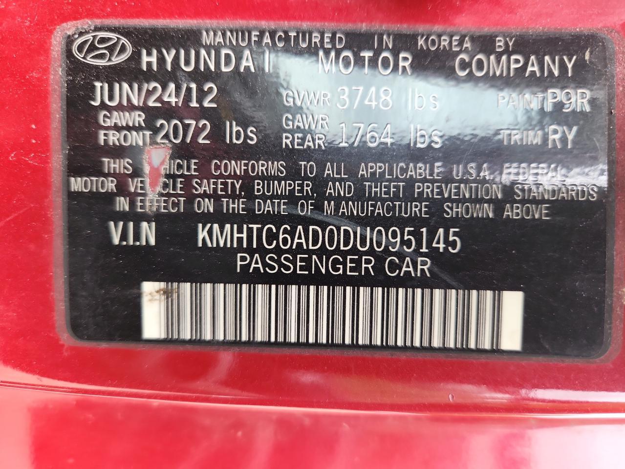 2013 Hyundai Veloster Base - zdjęcie 12