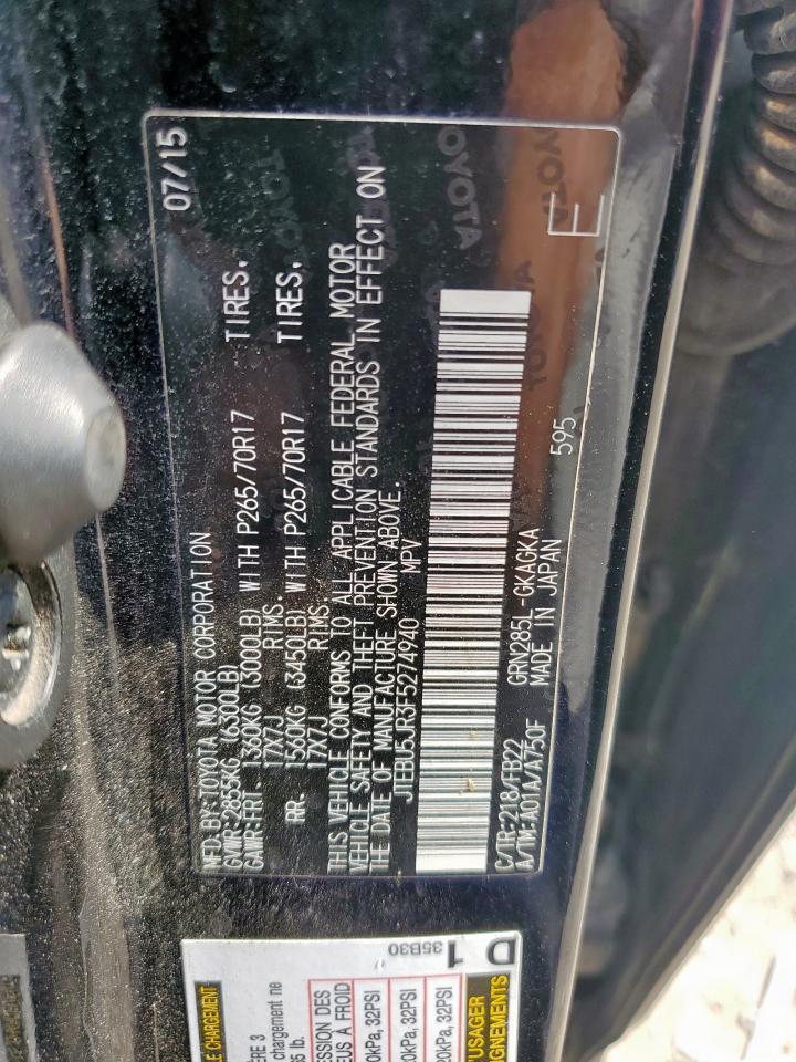 2015 Toyota 4Runner Sr5/Sr5 Premium - zdjęcie 12