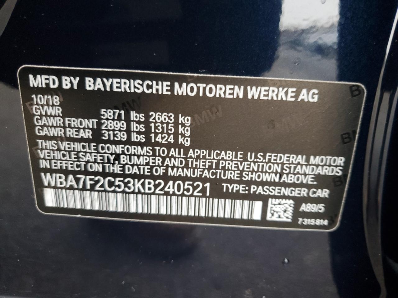 2019 BMW Seria 7 - zdjęcie 12
