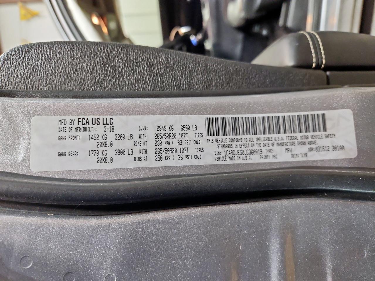 2018 Dodge Durango Citadel - zdjęcie 13