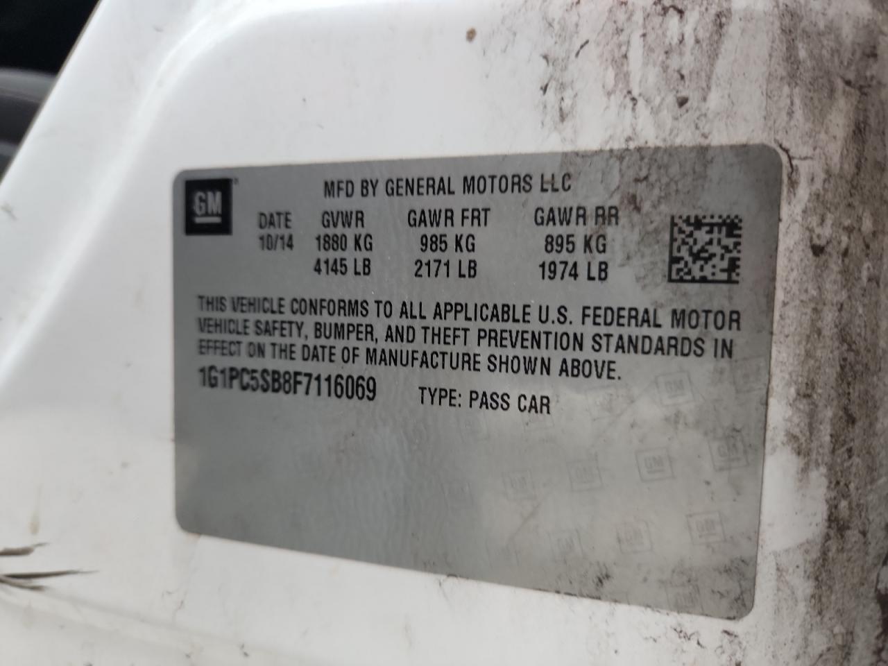 2015 Chevrolet Cruze Lt - zdjęcie 13