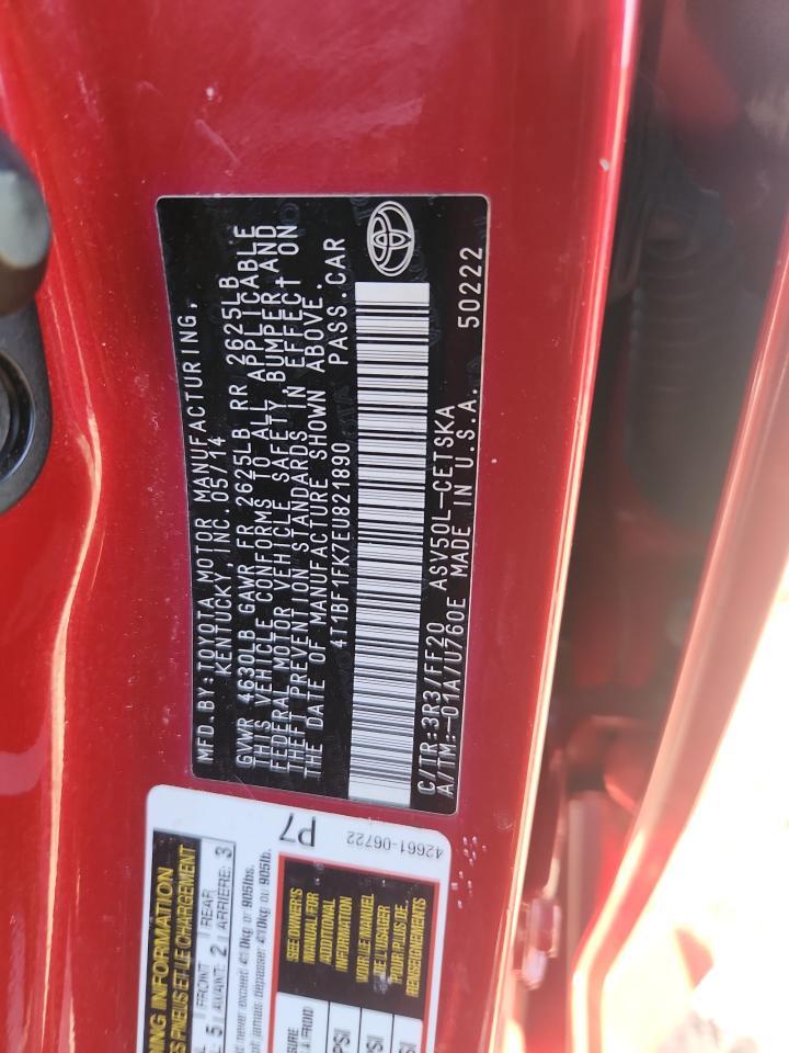 2014 Toyota Camry L - zdjęcie 13