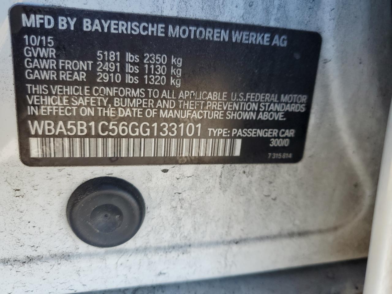 2016 BMW 535 I - zdjęcie 12