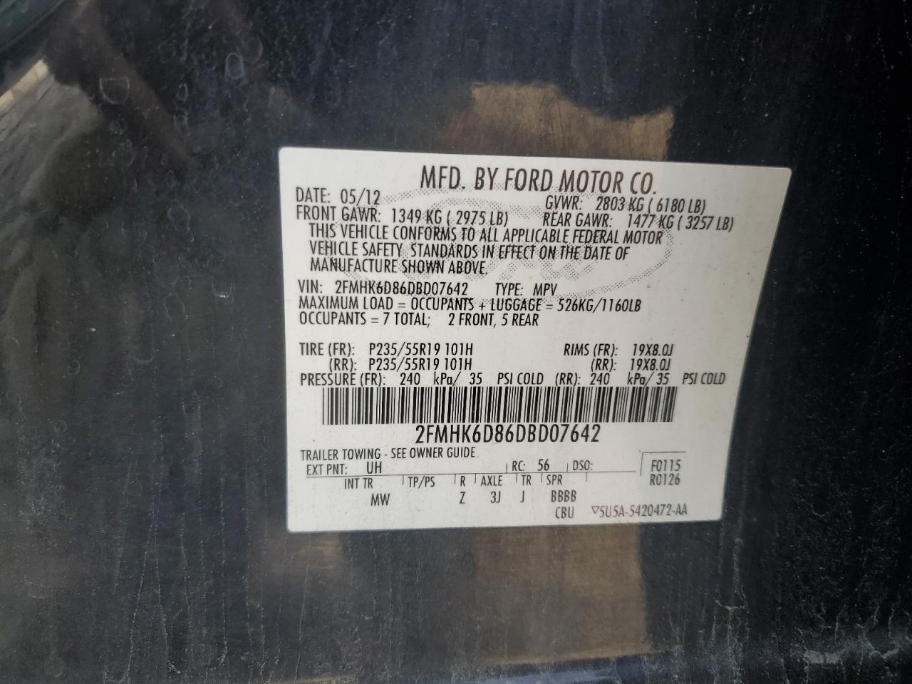 2013 Ford Flex Limited - zdjęcie 12