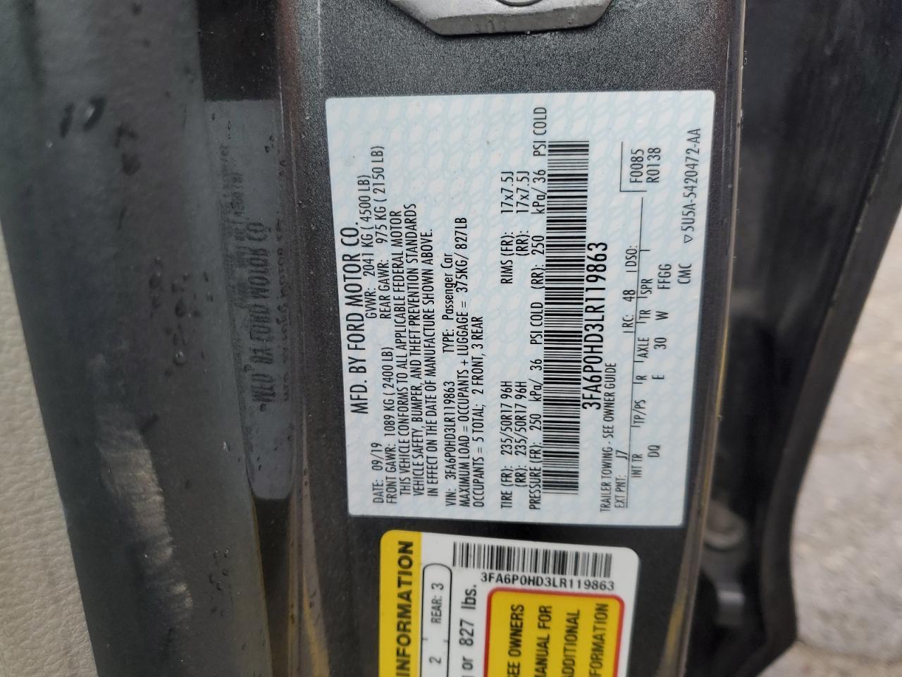 2020 Ford Fusion Se - zdjęcie 12