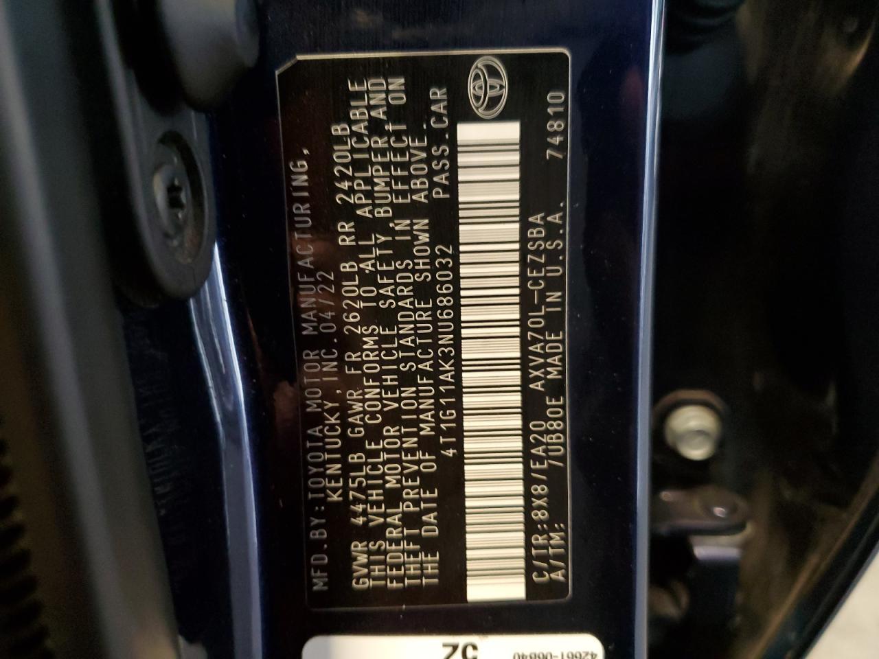 2022 Toyota Camry - zdjęcie 13