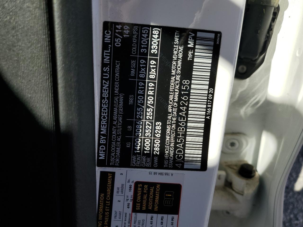 2014 Mercedes-Benz Ml 350 4Matic - zdjęcie 13