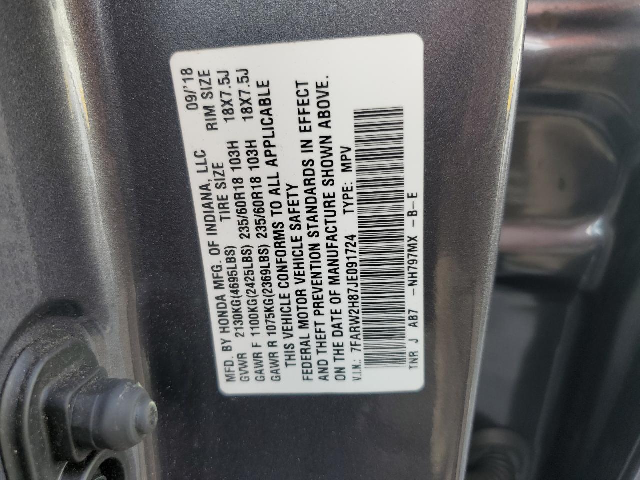 2018 Honda CR-V - zdjęcie 13